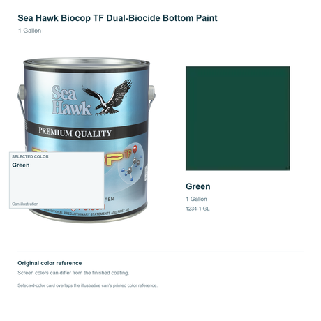 95-12341GL | 1 Gallon | Green | can and original swatch
