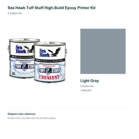 95-1284GLKIT | 2 Gallon Kit | Light Gray | can and original swatch