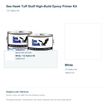 Sea Hawk Tuff Stuff High-Build Epoxy Primer Kit - 1/2 Gallon Kit - White - manufacturer can illustration with selected-option panel and original swatch