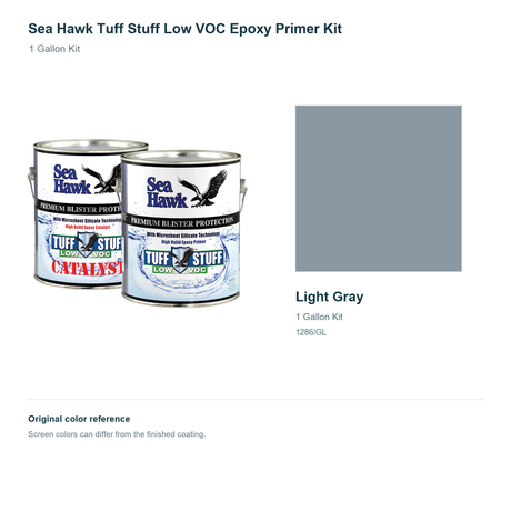 95-1286GLKIT | 1 Gallon Kit | Light Gray | can and original swatch