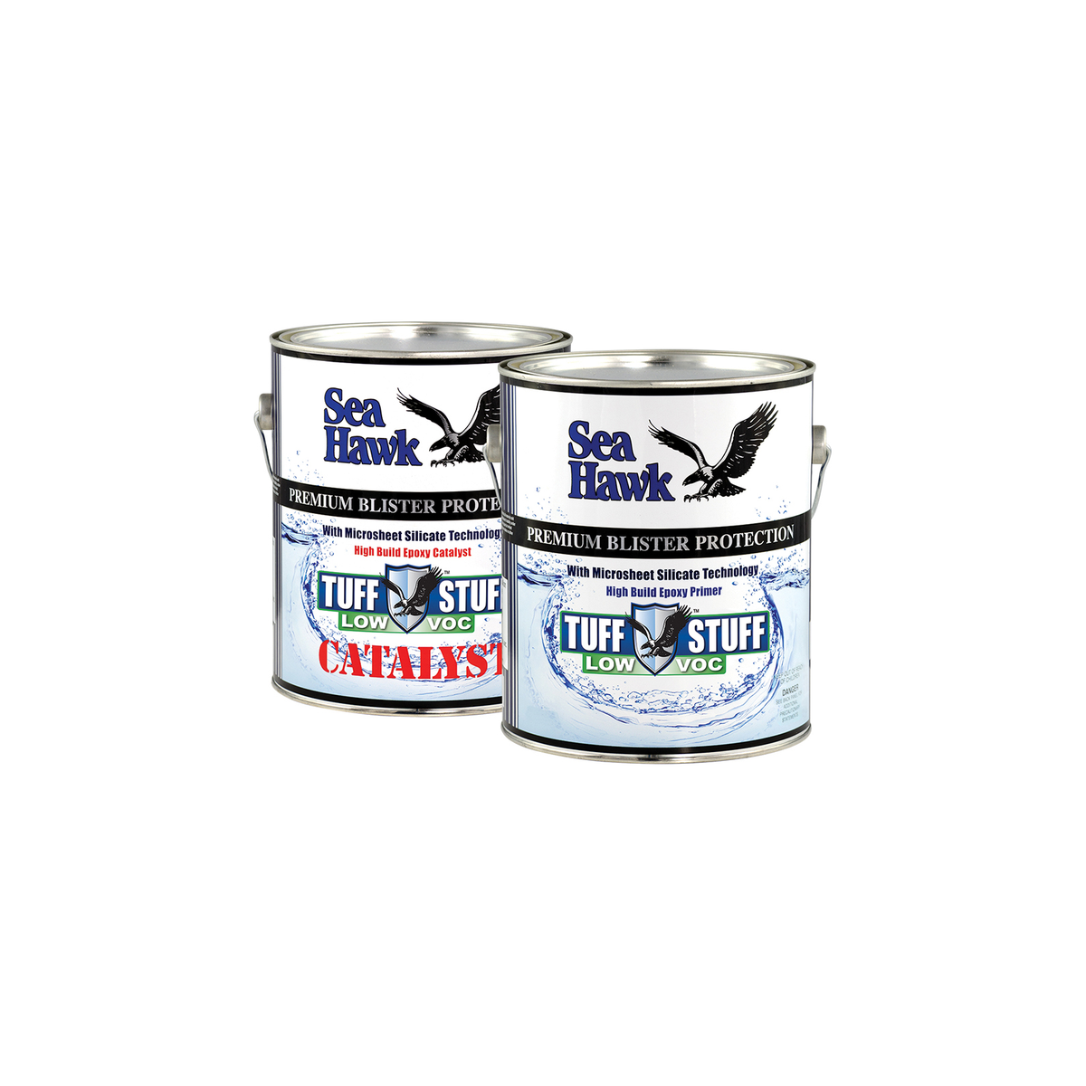 95-1286GLKIT-clean | Original Sea Hawk manufacturer Tuff Stuff Low VOC - package photo — exact listed Black or Light Gray example; Colorkote can is color-neutral