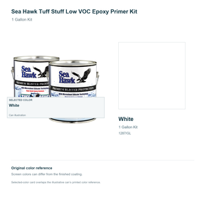 95-1287GLKIT | 1 Gallon Kit | White | can and original swatch