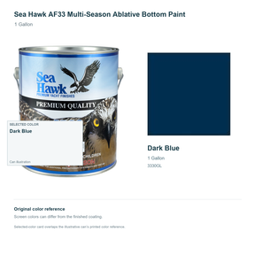 95-3330GL | 1 Gallon | Dark Blue | can and original swatch