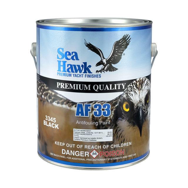 95-3345GL-clean | Original Sea Hawk manufacturer AF33 gallon package photo — exact listed Black or Light Gray example; Colorkote can is color-neutral