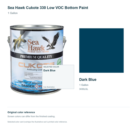 95-3430LGL | 1 Gallon | Dark Blue | can and original swatch
