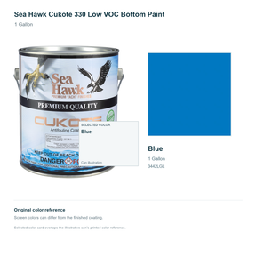95-3442LGL | 1 Gallon | Blue | can and original swatch