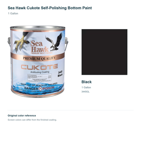 95-3445GL | 1 Gallon | Black | can and original swatch