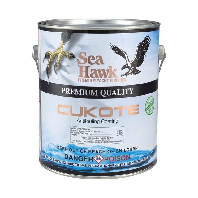 95-3445LGL-clean | Original Sea Hawk manufacturer Cukote 330 gallon package photo — exact listed Black or Light Gray example; Colorkote can is color-neutral