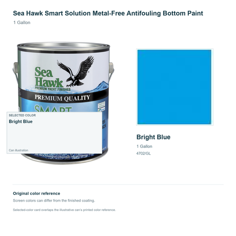 95-4702GL | 1 Gallon | Bright Blue | can and original swatch