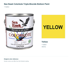 95-4904GL | 1 Gallon | Yellow | can and original swatch