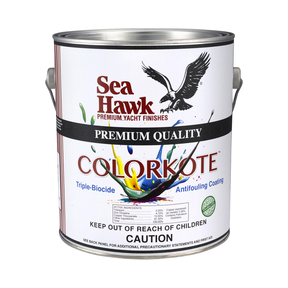 95-4905GL-clean | Original Sea Hawk manufacturer Colorkote gallon package photo — exact listed Black or Light Gray example; Colorkote can is color-neutral