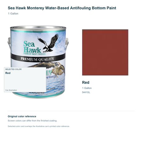 95-5441GL | 1 Gallon | Red | can and original swatch