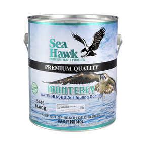 95-5445GL-clean | Original Sea Hawk manufacturer Monterey gallon package photo — exact listed Black or Light Gray example; Colorkote can is color-neutral