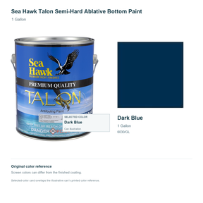 95-6030G | 1 Gallon | Dark Blue | can and original swatch