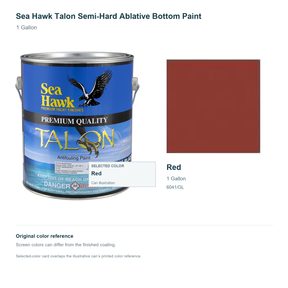 95-6041G | 1 Gallon | Red | can and original swatch