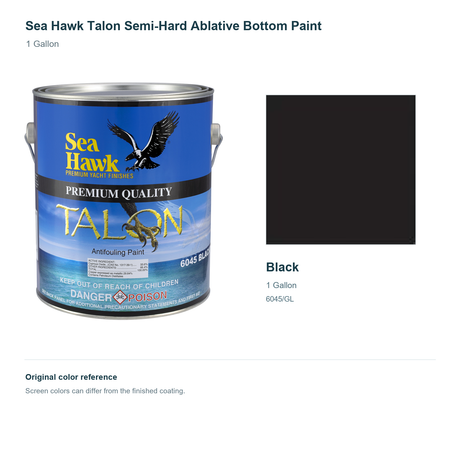 95-6045G | 1 Gallon | Black | can and original swatch