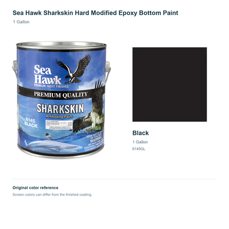 95-6145GL | 1 Gallon | Black | can and original swatch