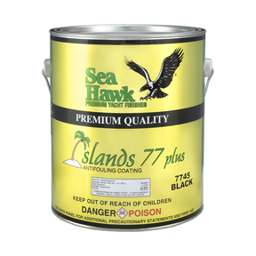 95-7745GL-clean | Original Sea Hawk manufacturer Islands 77 Plus gallon package photo — exact listed Black or Light Gray example; Colorkote can is color-neutral