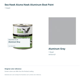 95-AH7031QT | 1 Quart | Aluminum Gray | can and original swatch