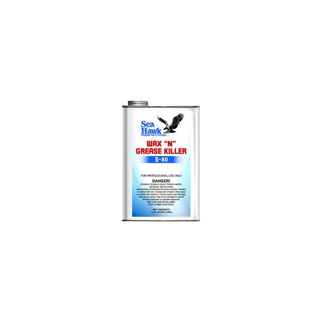 95-S80QT-clean | Sea Hawk S-80 Wax N Grease Killer — original can labeled 1 US quart