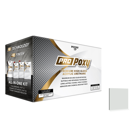Pettit ProPoxy packaging with official Chevy White color swatch