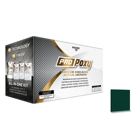 Pettit ProPoxy packaging with official Jade Mist Green color swatch