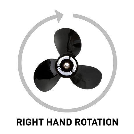 OEM Mercury / Quicksilver Black Diamond Bravo Two Propeller Black Finish, 18.3" Diameter x 19" Pitch, Right Hand Rotation