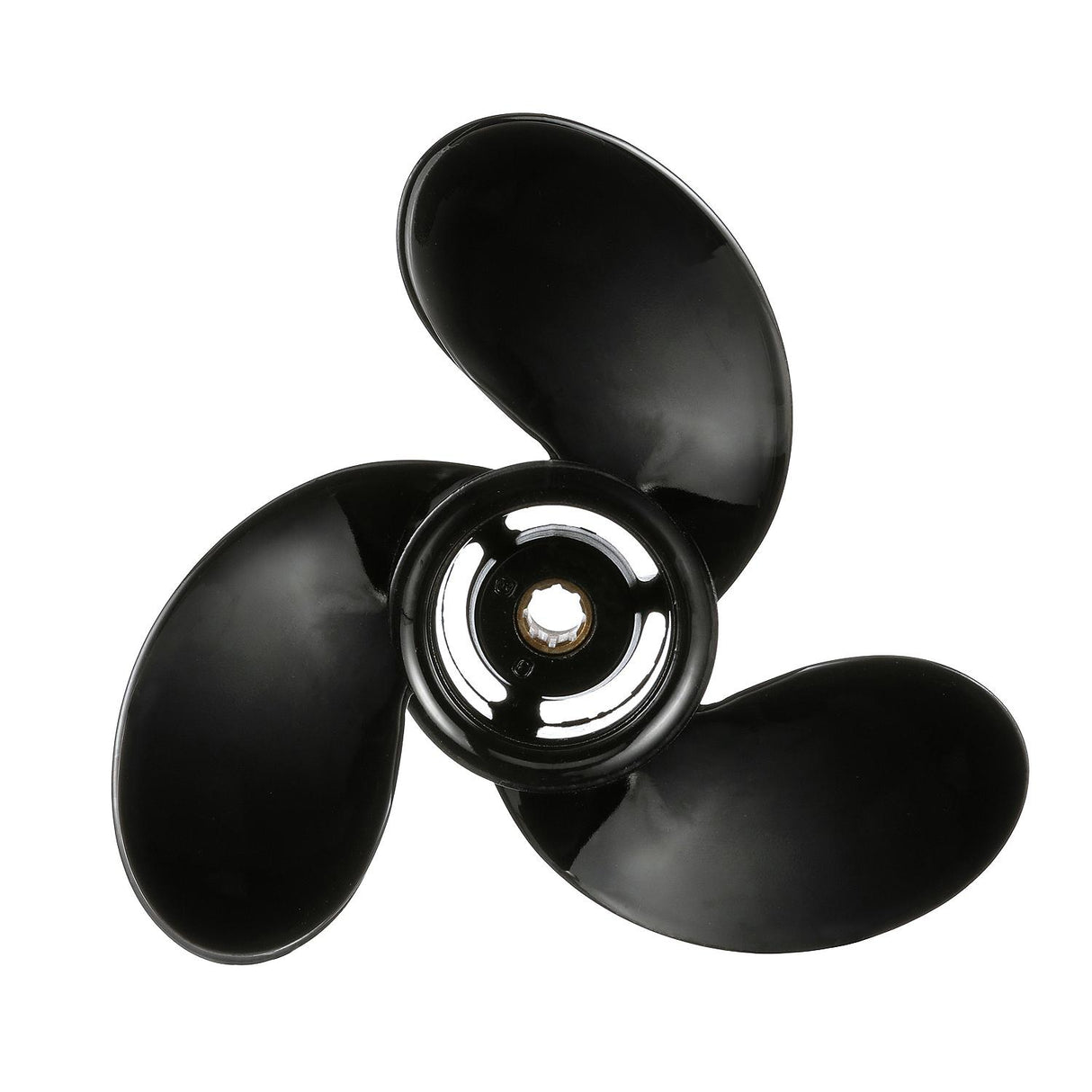 OEM Mercury / Quicksilver Black Diamond 3-Blade Aluminum Propeller, 9" Diameter x 9" Pitch, Right Hand Rotation