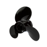 OEM Mercury / Quicksilver QA2208X Black Diamond 3-Blade Aluminum Propeller, 13.75" Diameter x 15" Pitch, Right Hand Rotation, 85hp-140hp Evinrude/Johnson V4, Black Finish