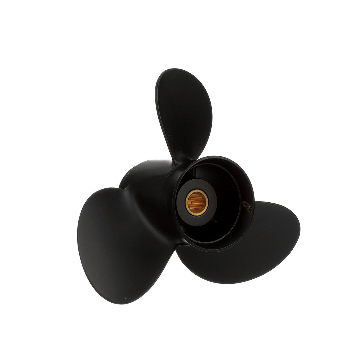 OEM Mercury / Quicksilver QA3114R Black Diamond 3-Blade Aluminum Propeller, 10.5" Diameter x 11" Pitch, Right Hand Rotation, 20hp-35hp Evinrude/Johnson (Most Models-Including ETEC), Black Finish