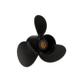 OEM Mercury / Quicksilver QA3114R Black Diamond 3-Blade Aluminum Propeller, 10.5" Diameter x 11" Pitch, Right Hand Rotation, 20hp-35hp Evinrude/Johnson (Most Models-Including ETEC), Black Finish
