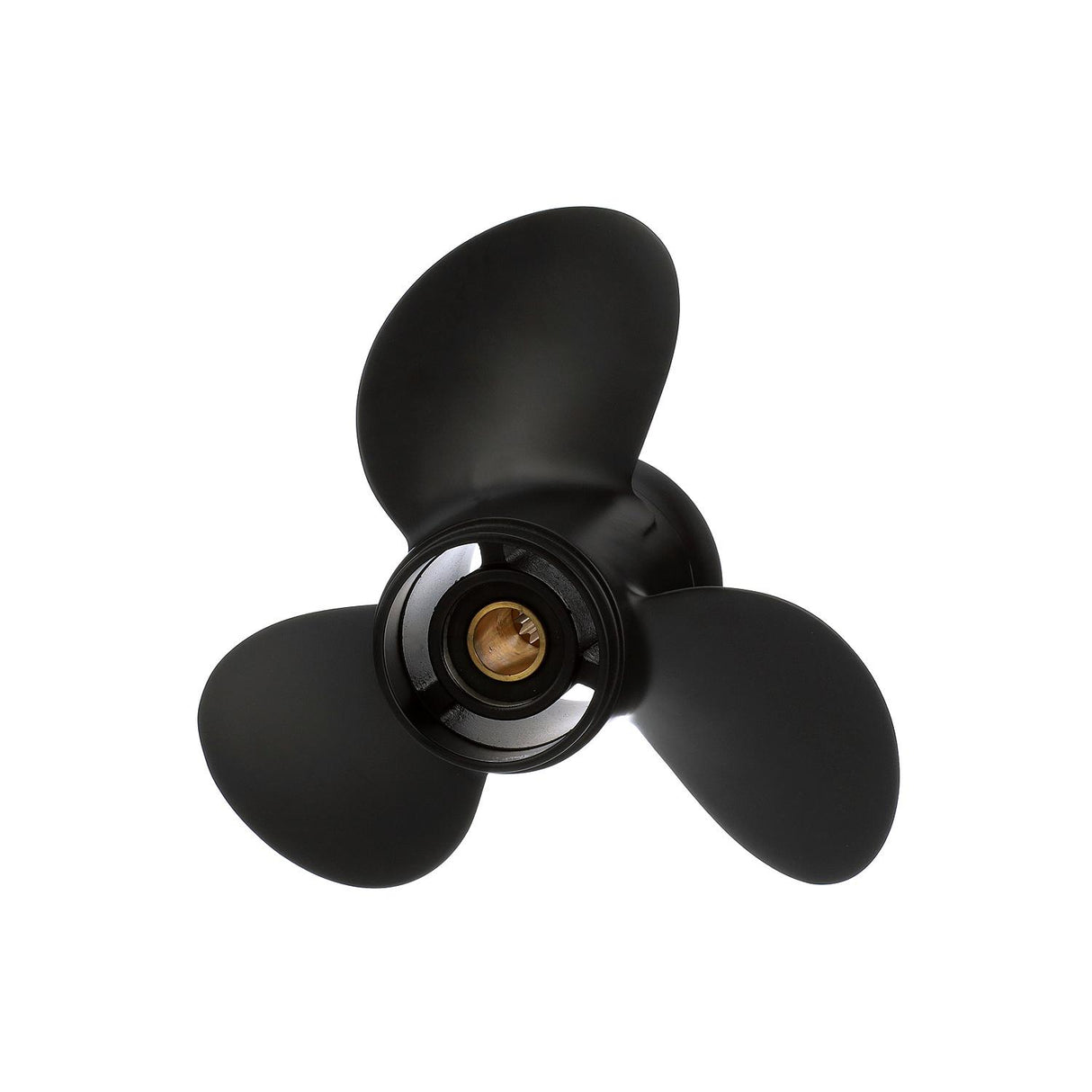 OEM Mercury / Quicksilver QA3114R Black Diamond 3-Blade Aluminum Propeller, 10.5" Diameter x 11" Pitch, Right Hand Rotation, 20hp-35hp Evinrude/Johnson (Most Models-Including ETEC), Black Finish