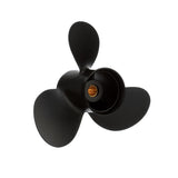OEM Mercury / Quicksilver Black Diamond 3-Blade Aluminum Propeller, 9.9" Diameter x 11" Pitch, Right Hand Rotation