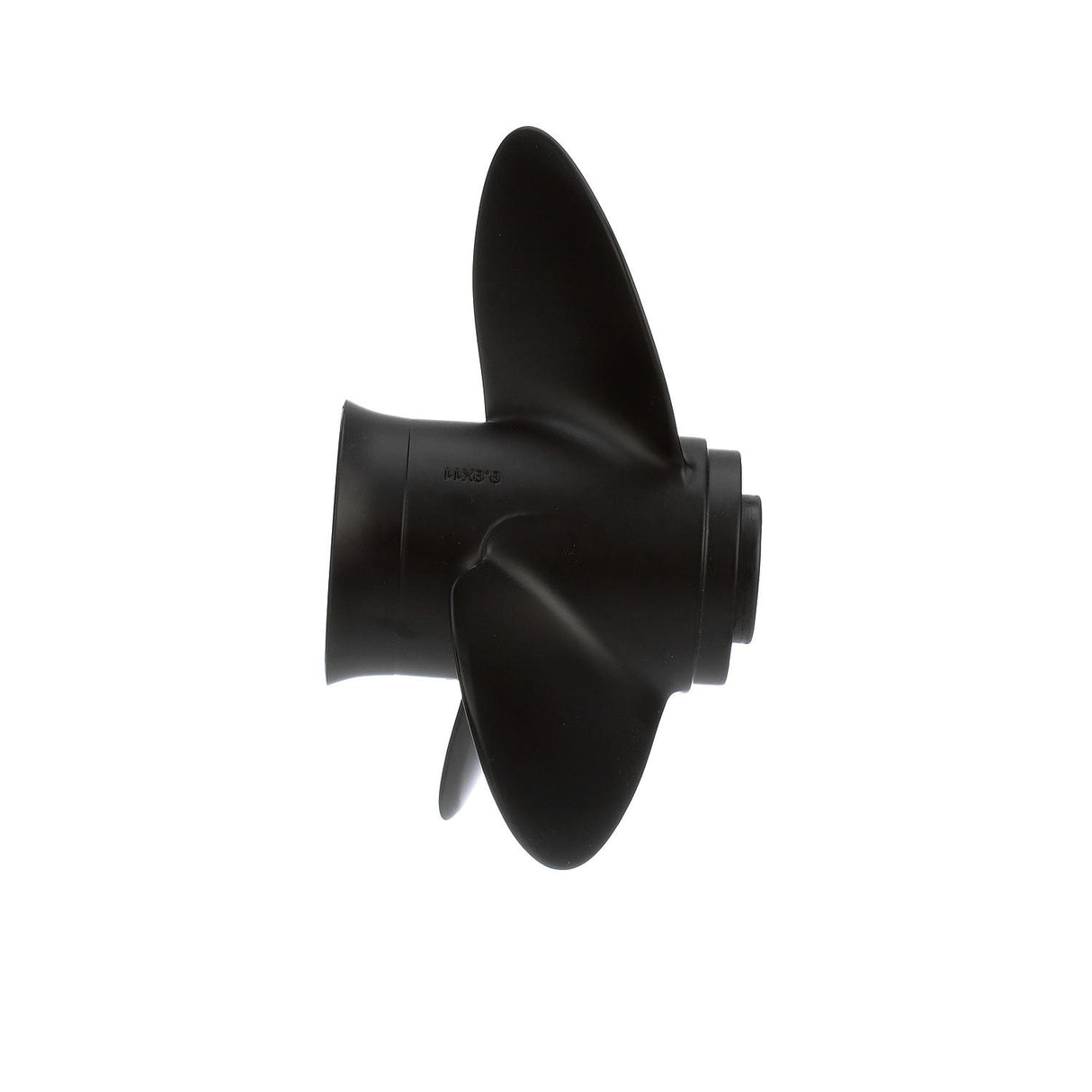 OEM Mercury / Quicksilver Black Diamond 3-Blade Aluminum Propeller, 9.9" Diameter x 11" Pitch, Right Hand Rotation