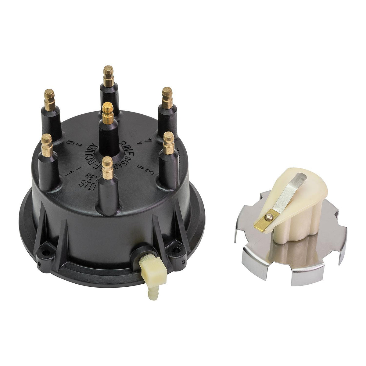 Quicksilver 815407Q5 Distributor Cap and Rotor Kit for MerCruiser GM V6 Thunderbolt IV/V — manufacturer product photo