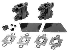 OEM Quicksilver 864908A2 MerCruiser 6-Inch Dry-Joint Exhaust Riser Kit, Closed Cooling — manufacturer catalog product photo