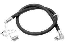 OEM Quicksilver 865281A02 M12 Oil Drain Hose Kit with Tether for MerCruiser V8 & 4.5L V6 — manufacturer catalog product photo