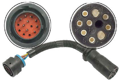 OEM Quicksilver 866337T01 14-Pin Engine to 10-Pin Helm Adapter Harness for MerCruiser & Mercury Racing — product photograph