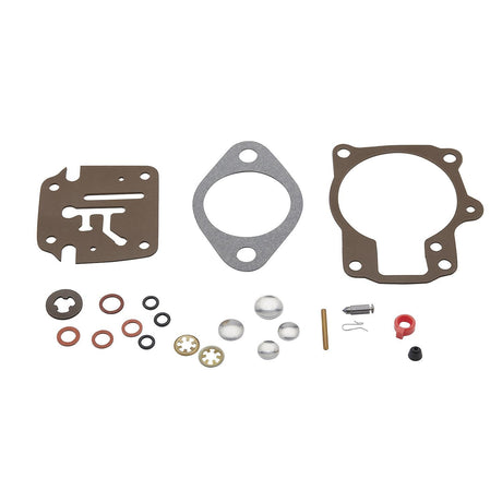 Quicksilver 879054A1 carburetor repair kit with gaskets, seals and needle components