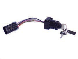 OEM Quicksilver 897716K01 3-Position Ignition Keyswitch with Decal and Washer for Mercury / MerCruiser — manufacturer catalog product photo