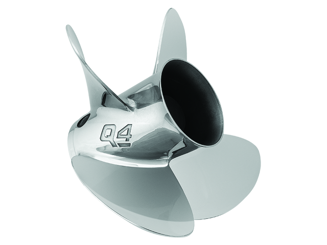 OEM Quicksilver 8M0055559 Q4 14 x 13 RH 4-Blade Propeller for Mercury / Mariner