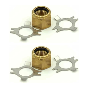 OEM Quicksilver 8M0056234 Propeller Nut and Tab Washer Kit for Mercury/Mariner, Force & MerCruiser — pack of 2