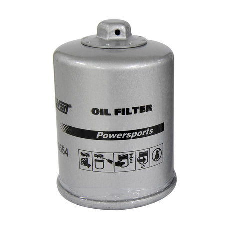 Quicksilver 8M0130548 Harley-Davidson Motorcycle Oil Filter — manufacturer product photo