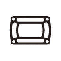 OEM Quicksilver 8M0162530 Exhaust End-Cap / Riser Gasket for OMC / Volvo Penta — manufacturer catalog product photo