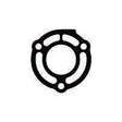 OEM Quicksilver 8M0162531 Full-Flow Exhaust End-Riser Gasket for OMC V8 — manufacturer catalog product photo