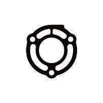 OEM Quicksilver 8M0162531 Full-Flow Exhaust End-Riser Gasket for OMC V8 — manufacturer catalog product photo