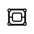 OEM Quicksilver 8M0162534 Rear Exhaust End-Cap Gasket for OMC GM 2.5L / 3.0L — manufacturer catalog product photo