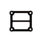 OEM Quicksilver 8M0162535 Front Exhaust End-Cap Gasket for OMC GM 2.5L / 3.0L — manufacturer catalog product photo