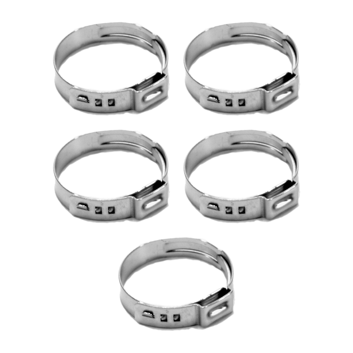 OEM Quicksilver Mercury Hose Clamp, 15.7 mm – 8M0214911 — pack of 5