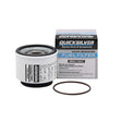 OEM Quicksilver 8M6013847 water-separating fuel filter with seal and retail package for compatible Honda and Suzuki outboards